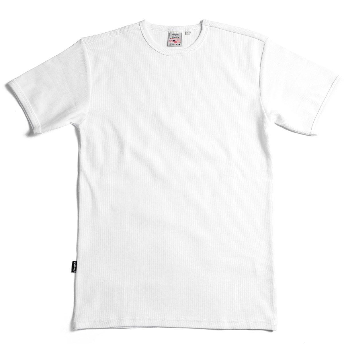 Avirex Daily Wear Short Sleeve Crew Neck 6143502 01 T-Shirt (S WHITE)
