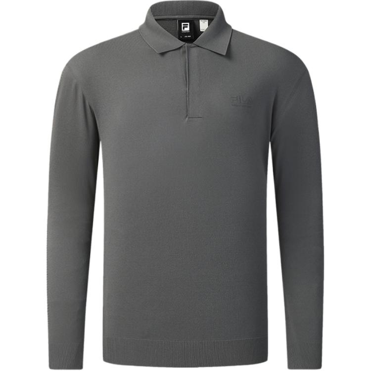 

FILA Urban Explore Outdoor Sports Warm Polo Neck Letter Long Sleeve Knit Sweater Men sweater A11M548401F-DY XL