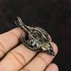 Turritella Agate Pendant Copper Wire Wrapped Pendant Handmade Jewelry Gemstone Pendant Gift For Mother Turritella Agate Jewelry Gift For Her