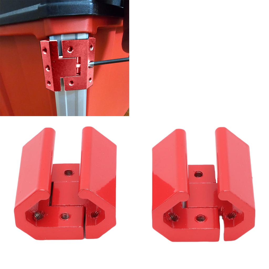 Verktygslåda Skena Hörnklämma Aluminiumlegering Rostfritt Stål Skensfäste Adapter Passar för   System