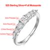 7 Stone All Moissanite Half Eternity Ring for Women   CopperStackable Bands Wedding Engagement Rings Fine Jewelry