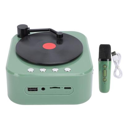 Gramofon Głośnik Bluetooth 3 Tryby Dźwięk Stereo HiFi Retro Przenośny Bezprzewodowy Głośnik Gramofonowy