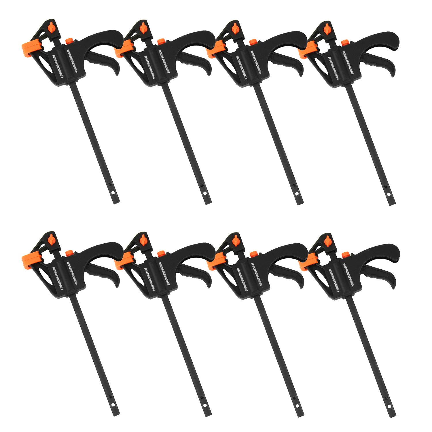 

Resin Quick Bar Opening Depth of E-Value Clamp, Approx. 150mm, 46mm, ERC-150S (Pack 8)