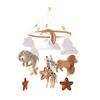 Baby Crib Mobile Clouds Animals Leaf Plush Crib Mobile Handmade Felt Hanging Decor