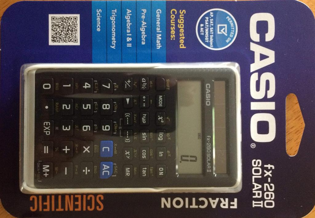 Casio Scientific Calculator Fx-260 SOLAR II (black)