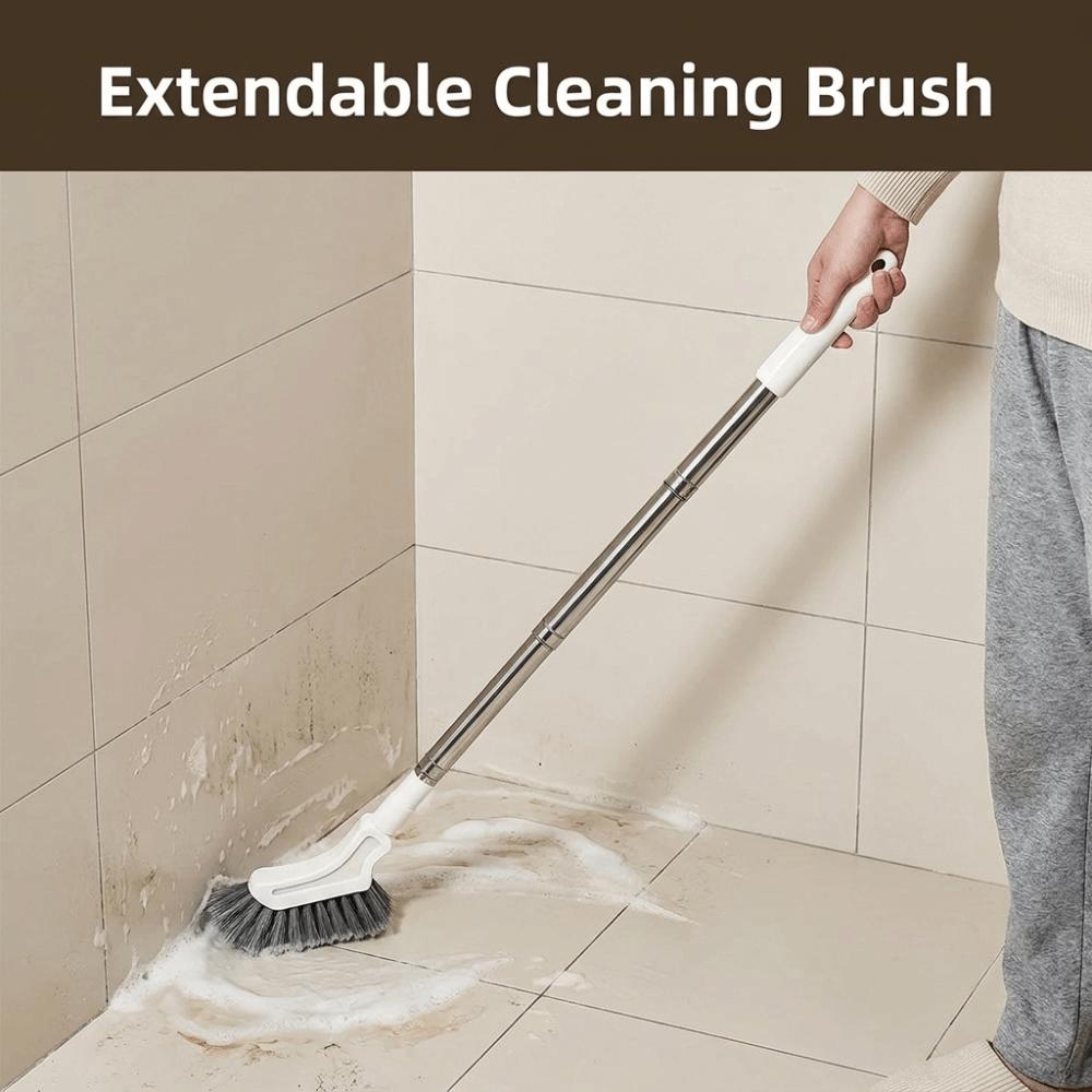 Stainless Steel Toilets Brush Long Handle Gap Cleaning Brush Extendable Cleaning Brush Kitchen