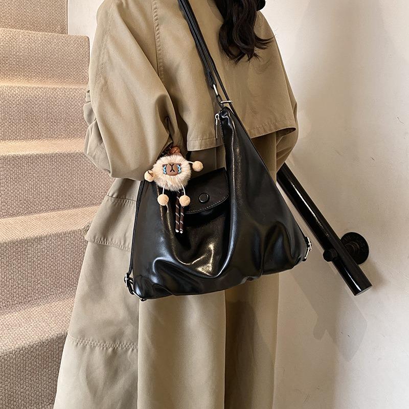 Three-purpose Bag Women's New Winter High-end Shoulder Bag Large-capacity Tote Bag Crossbody Backpack