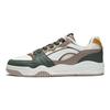 Li Ning Moon White Thick Sole Height Increasing Wear Resistant Breathable Low Top Skate Shoes Men Sneakers Green Brown AGCS251-11
