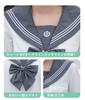 Matrosenuniform authentische Uniform Cosplay kurz [TUAHOUS] (grauer Ärmel, S) [Produkt]