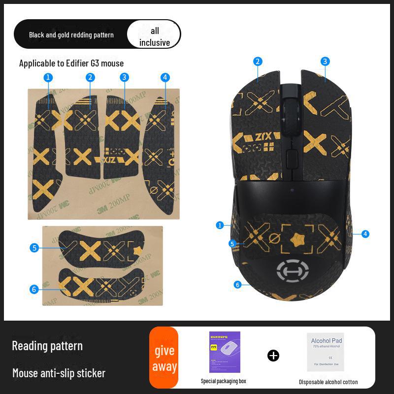 Edifier G3/G3M Anti-Rutsch- und Schweißabsorbierende Mausaufkleber