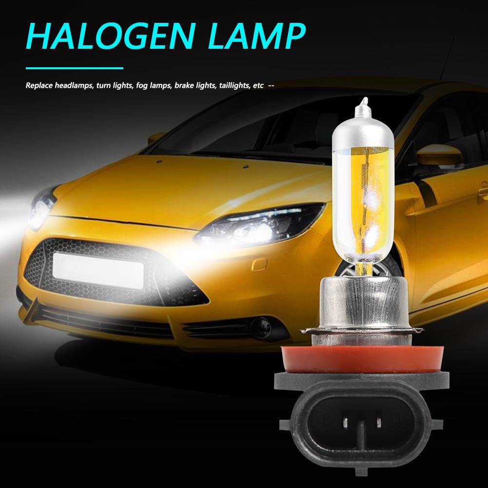 H11 Xenon Yellow Halogen Light Bulbs 12V 55W Halogen Headlight Bulb 3000K Headlight Halogen Lamp Yellow Auto Replacement Parts