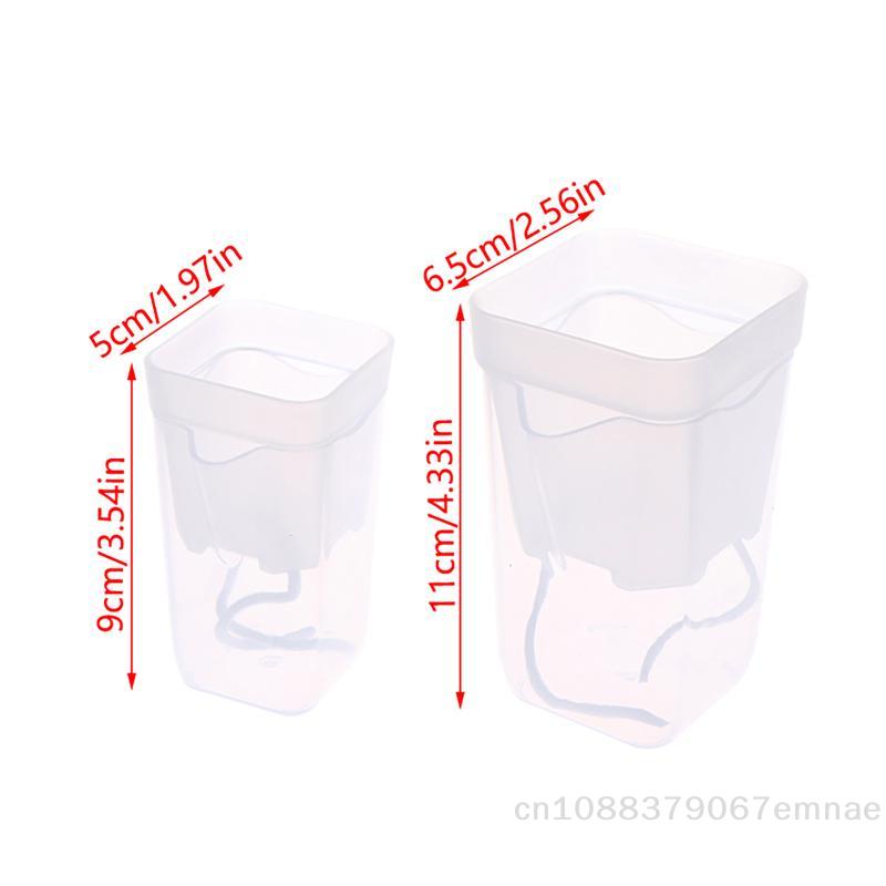 [ZYAS] 5Pcs Self-Watering Plant Pots Double-Layer Flower Planters with Drainage Hole Reservoir for Seedling Nursery