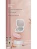 Rechargeable Portable LED Makeup Mirror with Light, Double-Sided, Custom Magnification, Compact Folding Design