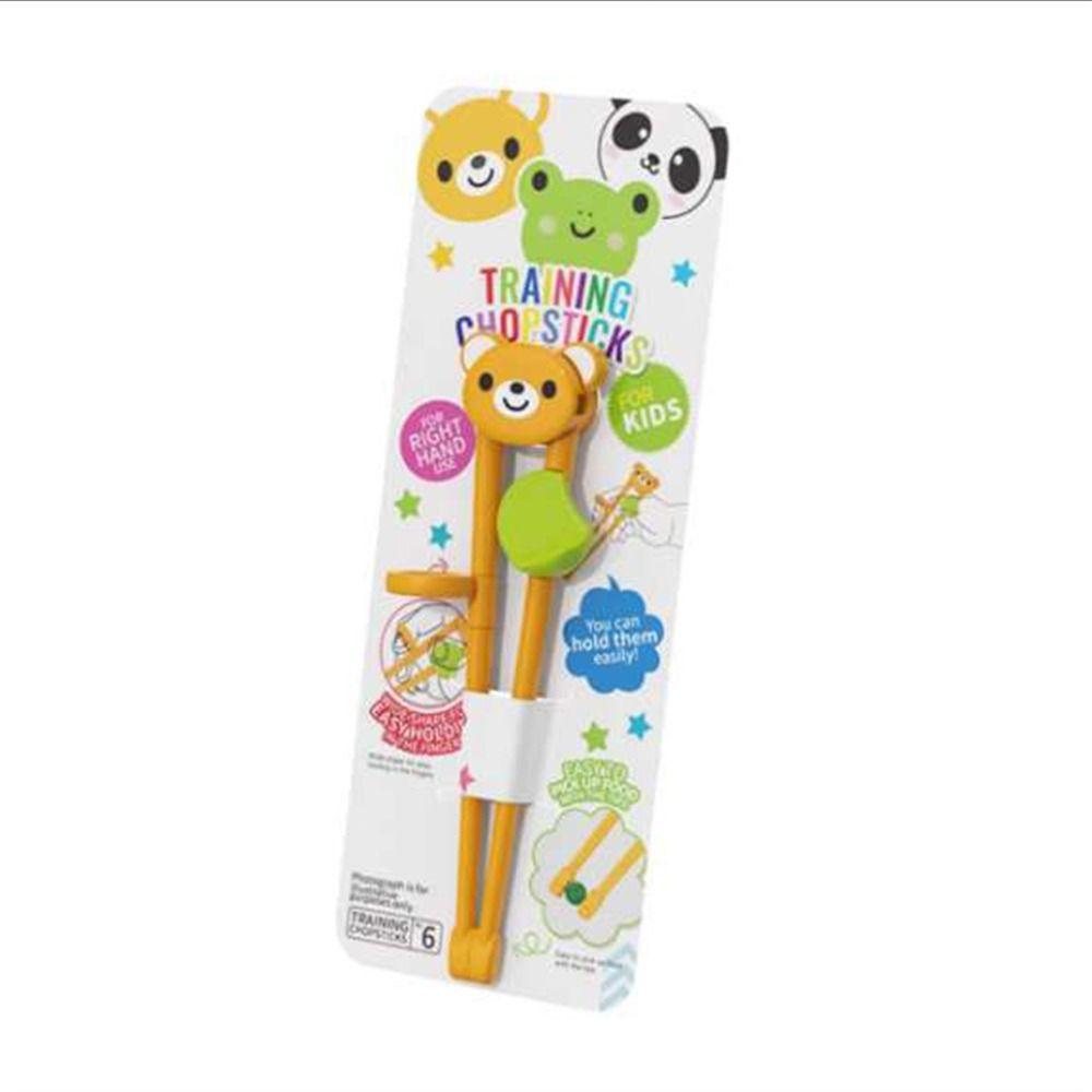 Cute Bear Frog Animal Silicone Tableware Eating Training Tools Baby Practice Helper Kids Chopsticks