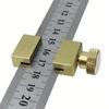 Steel Ruler Positioning Block Brass Angle Scriber Line Marking Gauge For Ruler Locator DIY Carpentry Scriber Measuring Tools