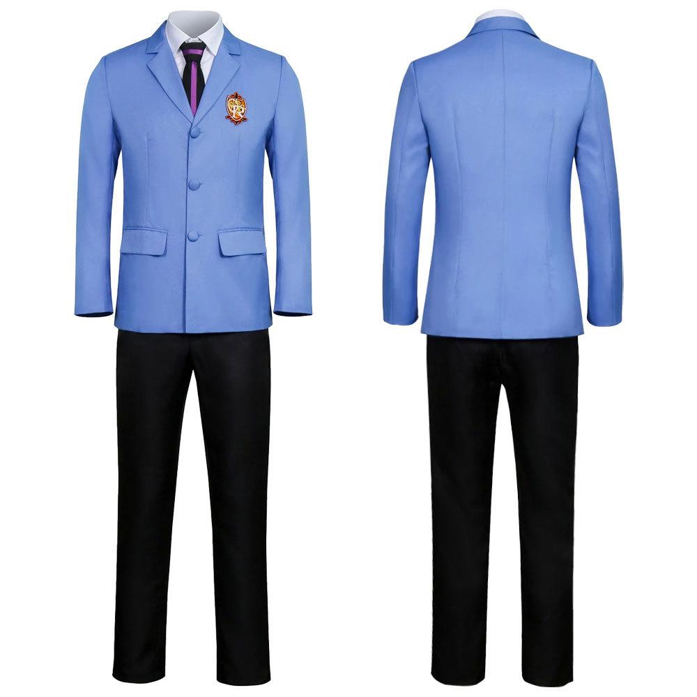 Anime Fujioka Haruhi Cosplay Kostuum Ouran High School Host Club Cosplay Jongens Meisjes Schooluniformen Suou Tamaki Uniform Pak S