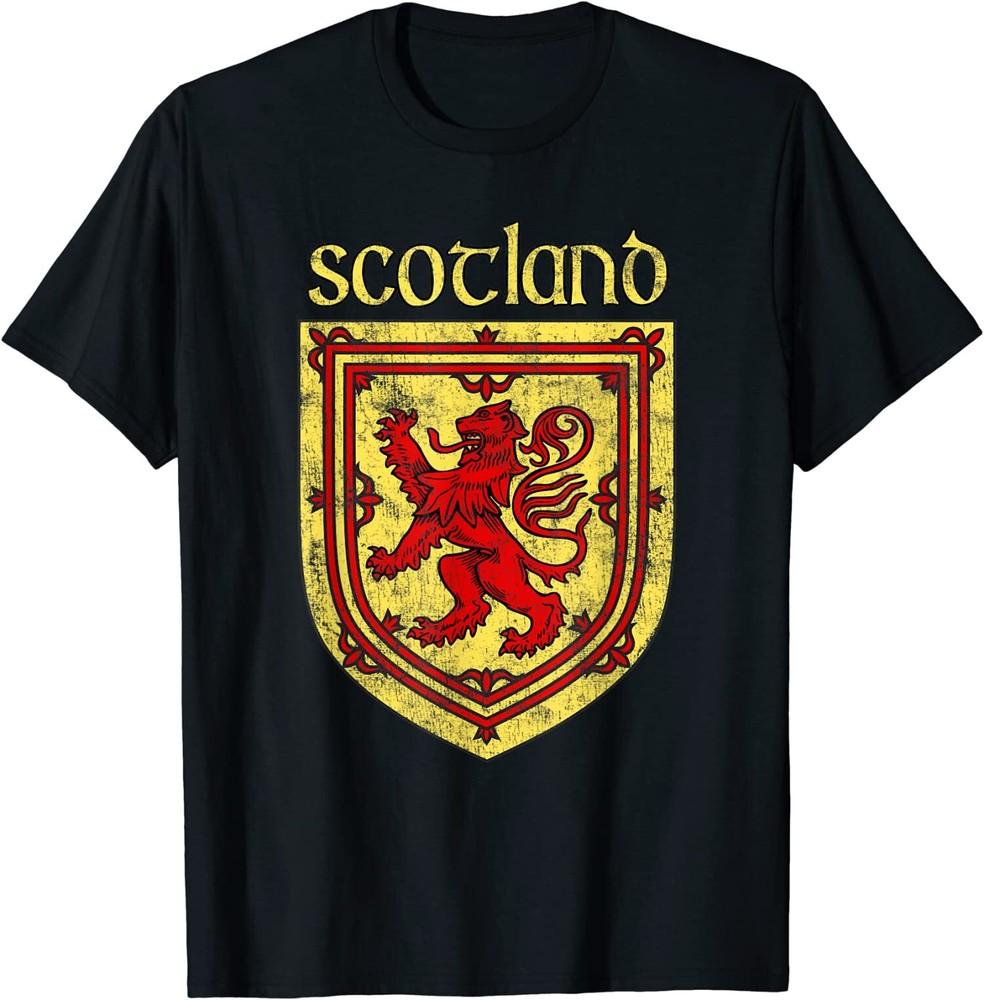 

NEW LIMITED Scottish Rampant Lion Scotland Coat of Arms T-Shirt Tops Tee 2XL