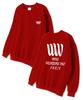 Wibelibellyu Wtv Paris Oversized Terry Sweatshirt Red