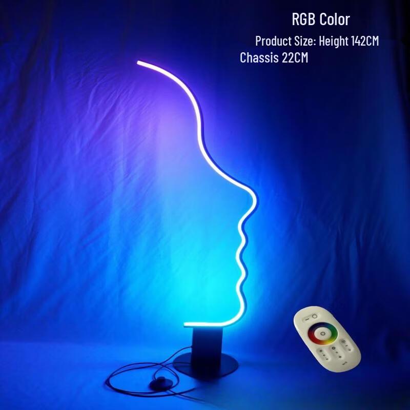 OEING Modern Minimalist Hotel Lobby Human Face Floor Lamp