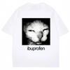 Vintage Funny Ibuprofen Cat Graphic T Shirts Humor Fashion Tshirt Casual Tshirt Clothing Harajuku Ins Yk Cheap Hot Clothes