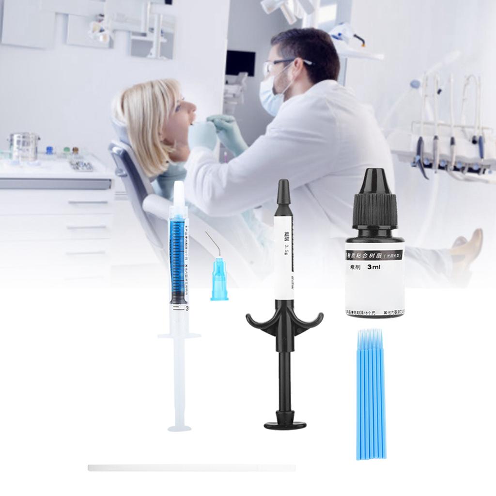 Orthodontic Dental Bonding Kit Adhesive Light Cure Adhesive System Kit ToolsSmall Set