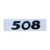 3d ABS Chrome Black  408 206 207 301 307 508 308 Emblem Letters Nameplate Number Sticker Car Trunk Badge Decal Accessories