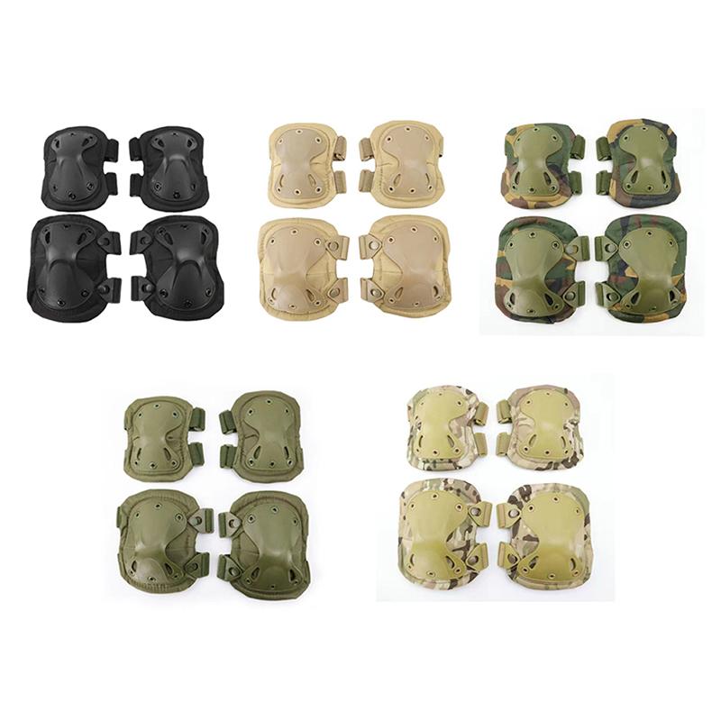 4Pcs/Set Outdoor Combat Protective Gear Elbow Knee Pads Outdoor Sport Supplies