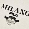 Fila Milano American Vintage Comfortable Knit Letter Short Sleeve T-Shirt Men Tops Light-Khaki Flower-Gray F11M515102FLK