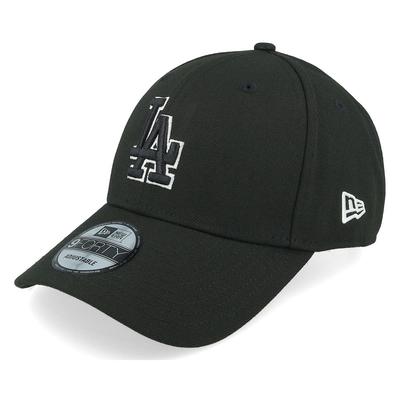 Cap 940 9FORTY Adjuster Free Size LA NY Polyester Baseball Cap Hat Gender Free Black Outline Silver [New Era] Men's Women's [Item]