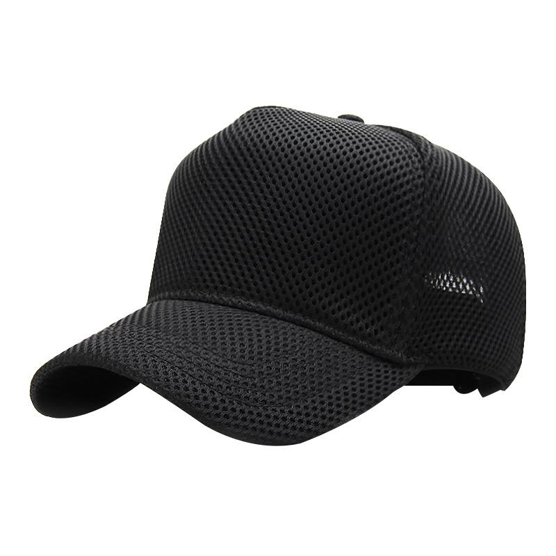 Letní síťovaná baseballová čepice Big Head Plus Size pro muže a ženy, truckerka, prodyšná, nastavitelná, pro venkovní sporty, běh