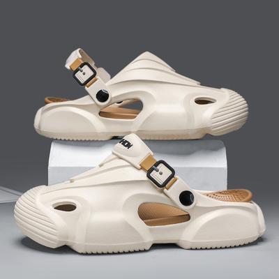 Fashion Summer Men Clogs Sandals Summer EVA Thick Garden Shoes Men's Soft Soles Sandals Men Fashion Outdoor Antiskid Sole Beach Slippers