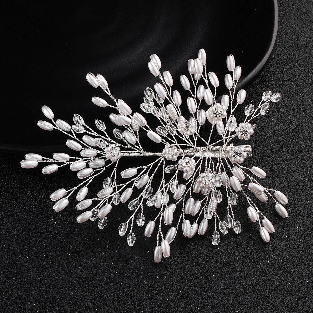 Korean Version of Handmade Long Pearl Bridal Hairpins, International Station Bridal Hair Accessories, Pearl Hairpins Goods