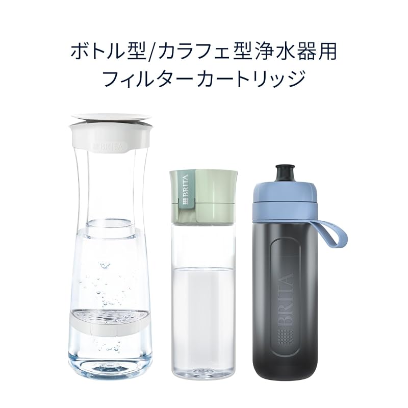 Brita Water Filter Cartridges, Bottle and Carafe Type, Replacement, 6-Pack, PFOS/PFOA Removal Tested, MicroDiscs [Genuine Japanese Product]