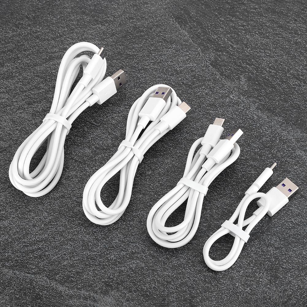 4Pcs Set Type C Super Fast 5A USB Data Cable Charger Lead Fast Charging Cables