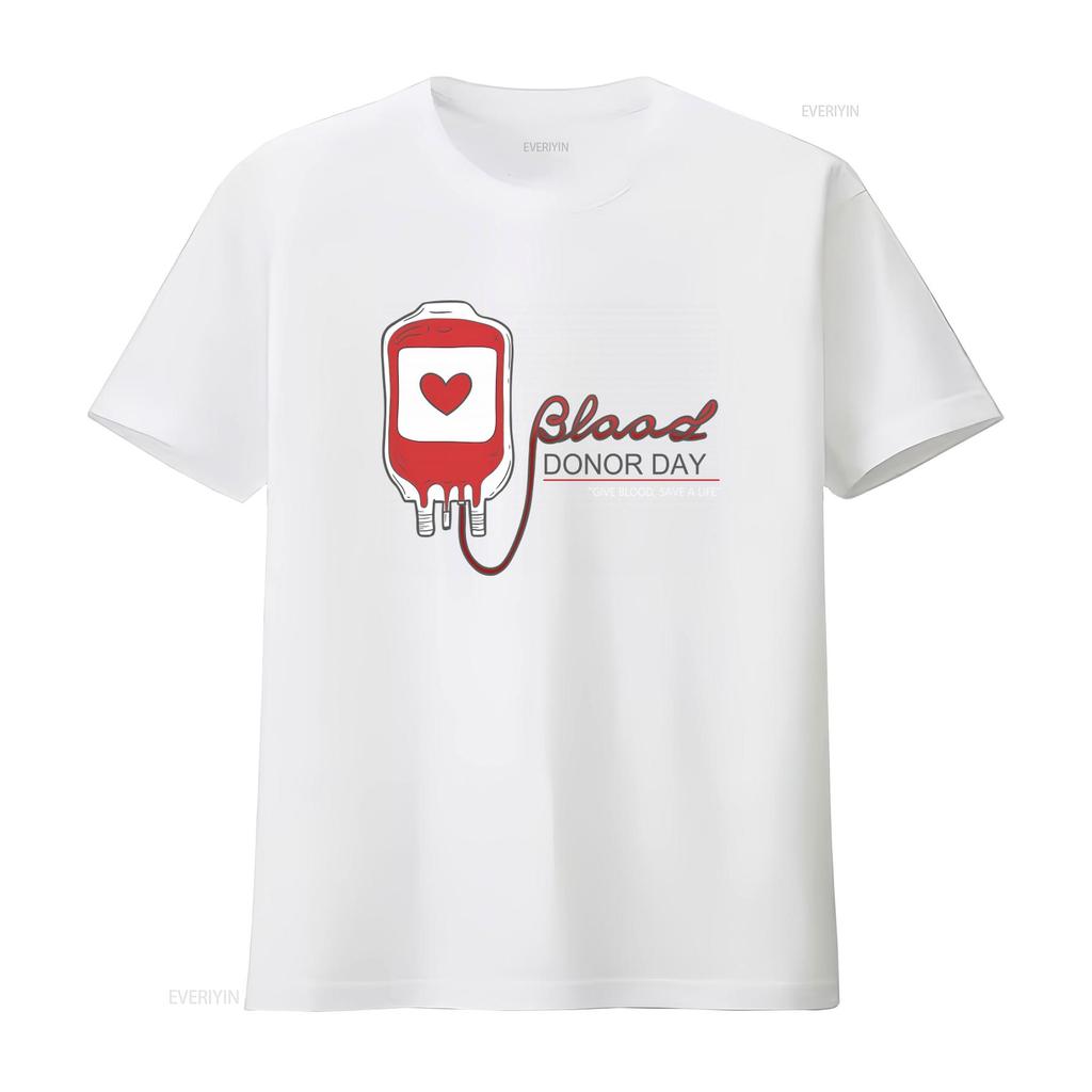 Blood Donor Day T Shirt Give Save A Life Comfortable Cotton for Cause vintage Washed homme Stretched designer clothes Stylish