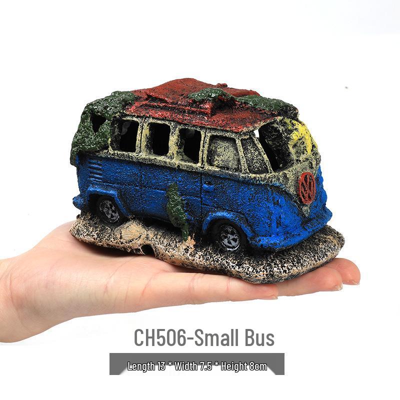 Underwater Aquarium Décor: Fish & Shrimp Hideaway Sunken Ship & Tree Resin Set