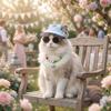 Adjustable Dog Sunshade Hat Breathable Pet Sunglasses Set Pet Soccer Hat  Beach Vacation