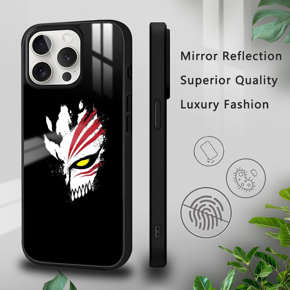 Anime Kurosaki Ichigo B-Bleach Phone Case For iPhone 16 15 14 13 12 11 Pro Xs Max Mini Plus Celulares Hard Funda