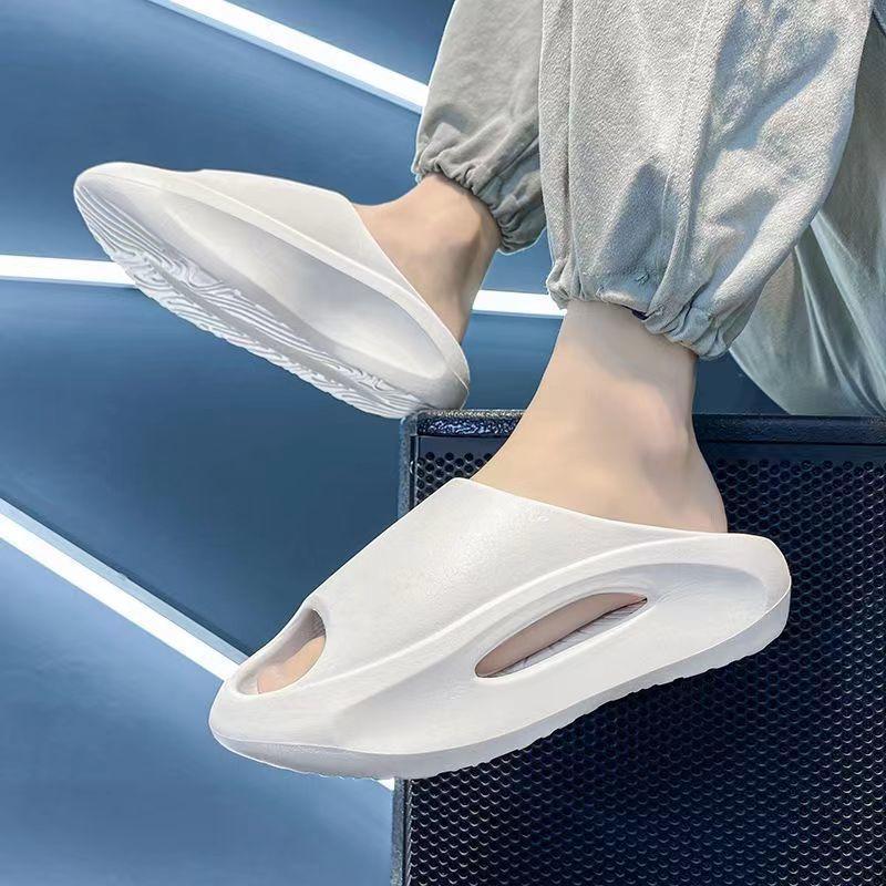 Summer Men Slippers Platform Slip on Open Toe Soft Sole Sandals Outdoor Wear Street Beach Citywalk Casual Slippers Sandalias New