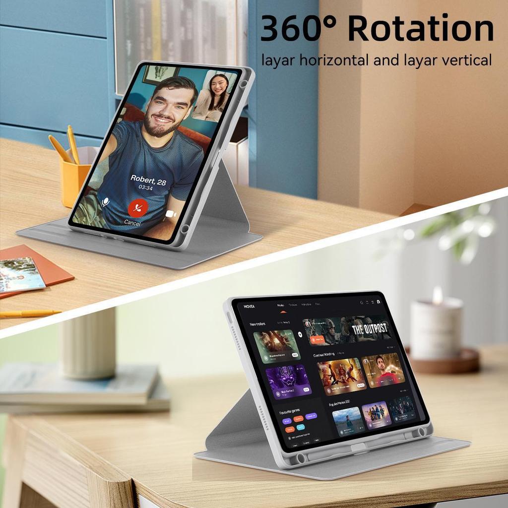 For Redmi Pad 10.61 inch Case 360 Rotation Cover with Pencil Holder Cover For Redmi Pad 10.6 inch Tablet Case
