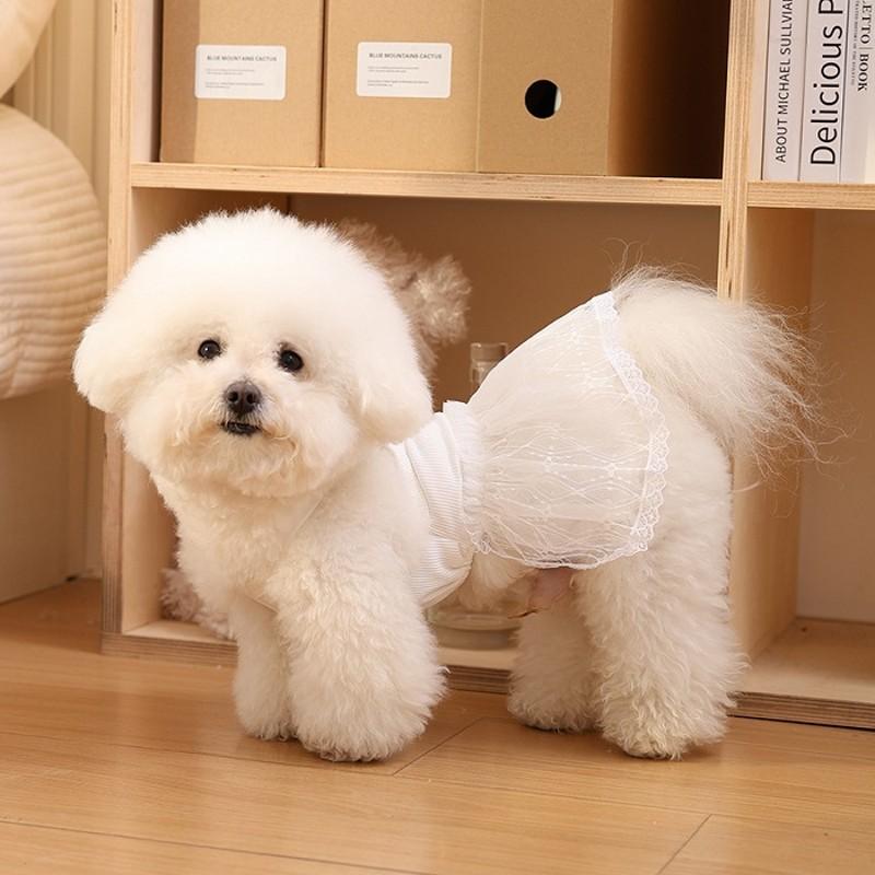 Pet Suspenders Lace Dog Princess Dress Cooling Dog Clothes Summer Pet Clothing Puppy Skirt Chihuahua Bichon Small Dog Dresses