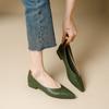Single Shoes With Thick Heels, New Versatile Shoes, Shallow Mid-heel Women's Shoes, Low-heeled Shoes, Heightening Shoes, Pointed-toe Women's Shoes