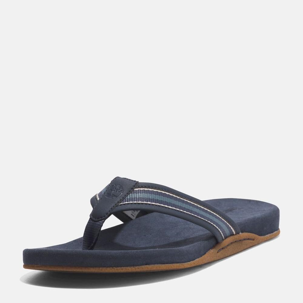 Timberland Men's Seton Bay Thong Sandals, Dark Blue, Size 9.0 (27.0cm), TB0A66KSL791