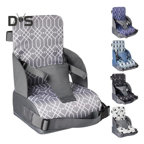 Fotelik dla malucha, oddychający, kuchenny fotel z oparciem, regulowanymi paskami i poduszką, przenośny stół jadalny, podwyższone siedzisko dla rodziny