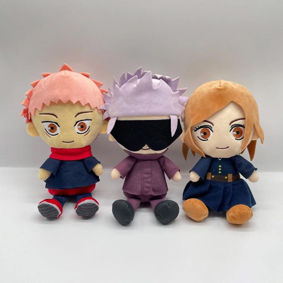 Jujutsu Kaisen Plush Satoru Gojo Fushiguro Megumi Itadori Yuji Inumaki Toge Anime Figure Stuffed Kawaii Doll Children's Gift Toy