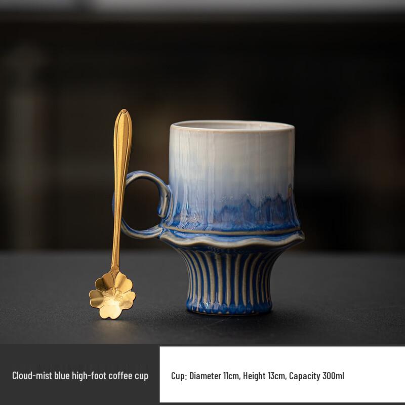 

OLOEY Gradient Blue Ceramic Car Mug