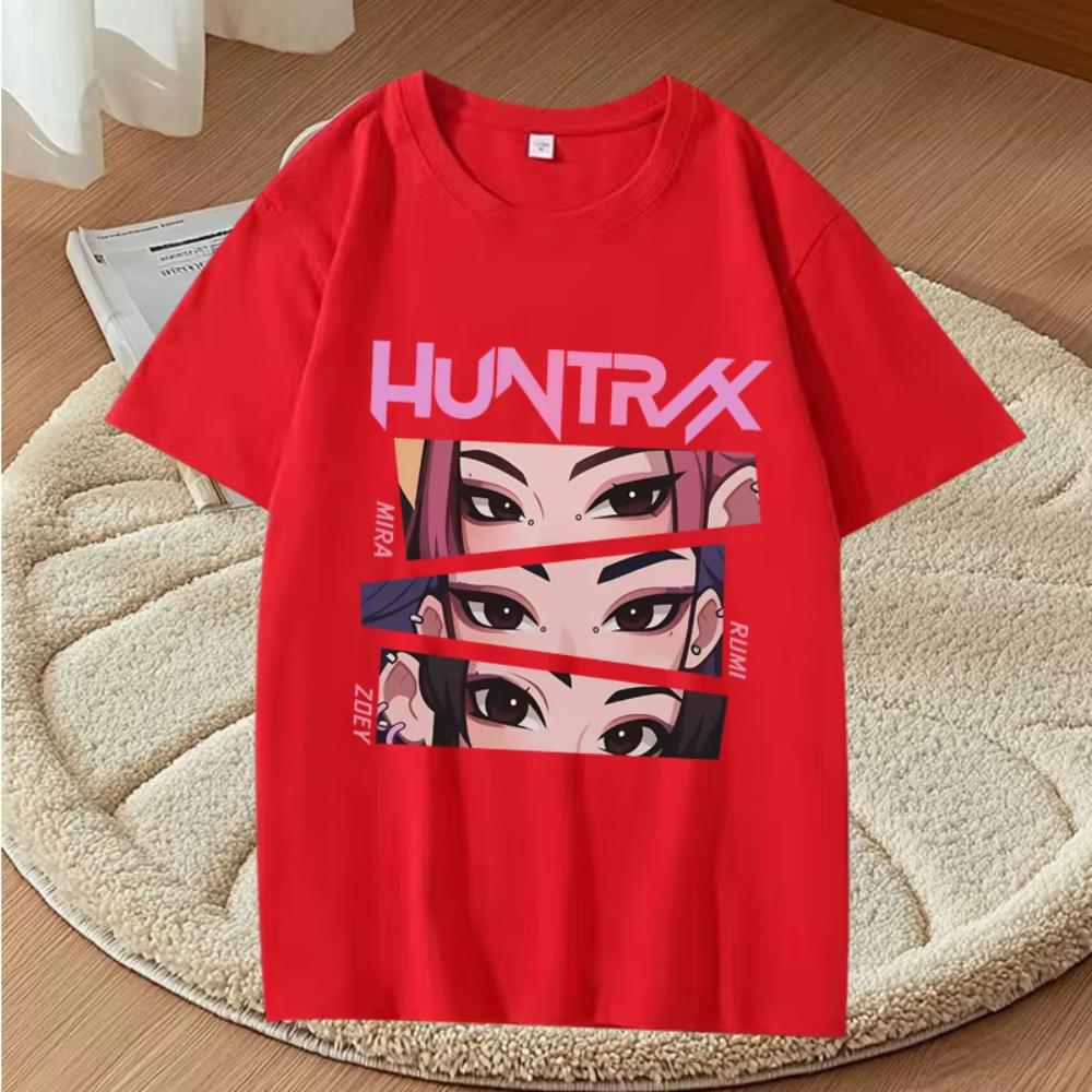Kpop Demon Hunters Graphic T Shirts 2025 Men Women Oversized Cotton Anime Streetwear Short Sleeve Summer Printed Unisex Tops