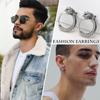 Vnox Retro Dragon Head Huggie, Vintage Stainless Steel Men Hoop Earrings, Cool Tranditinal Chinese Lucky Almut Boy Jewelry