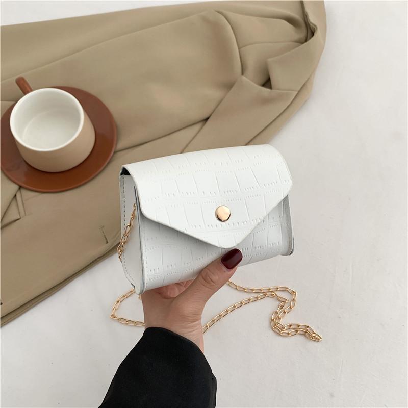 Fashionable Casual Shoulder Bag Stylish Crossbody Handbag With Chain For Women In Black White And Pink