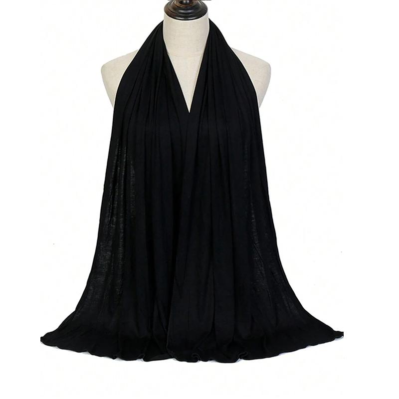 

Рамадан Полиэстеровый Джерси Хиджаб Шарф Длинный Мусульманский Платок Однотонный Мягкий Тюрбан Повязка на Голову Женская Африканская Повязка 180x80см